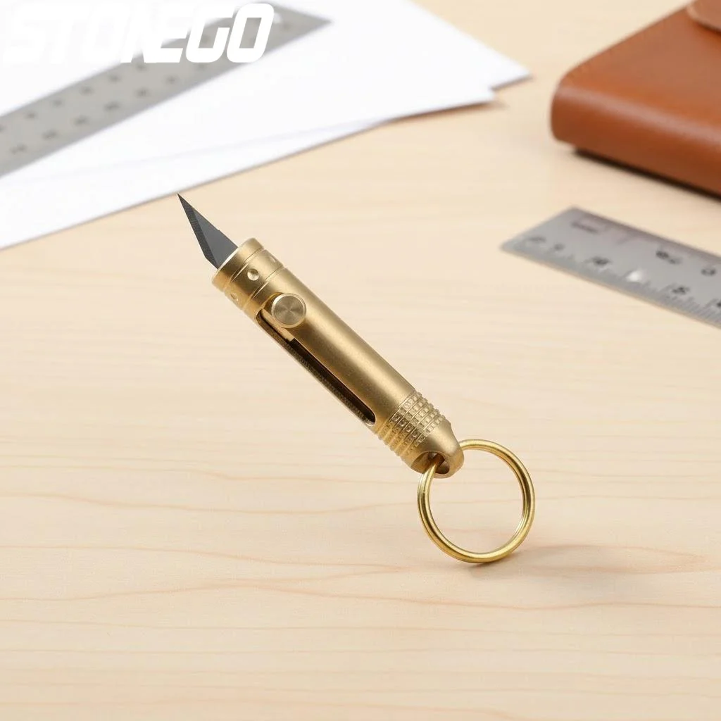 Портативный мини-нож с латунной ручкой и стальным лезвием, брелок для ключей, для использования на улице и в офисе
Портативный мини-нож с латунной ручкой и стальным лезвием, брелок для ключей, для использования на улице и в офисе