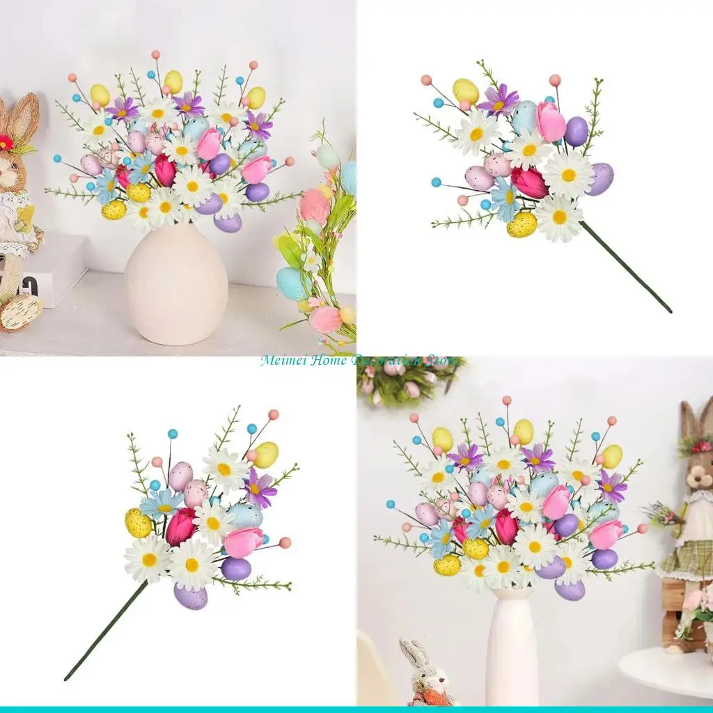 H7BF Easter Eggs Flower Arrangement Artificial Flower Bouquets For Mantels Tabletop Display Holiday Party Decoration
H7BF Easter Eggs Flower Arrangement Artificial Flower Bouquets For Mantels Tabletop Display Holiday Party Decoration