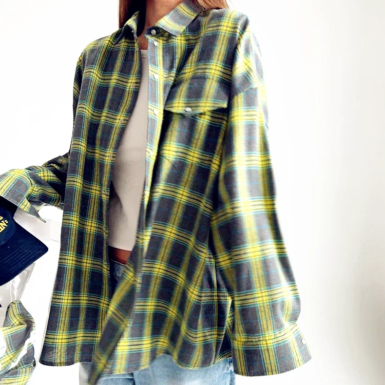 Модные женские рубашки, винтажные футболки на пуговицах, клетчатая блузка с карманами, сексуальный большой топ, рубашка, свободные повседневные топы, кардиган
Модные женские рубашки, винтажные футболки на пуговицах, клетчатая блузка с карманами, сексуальный большой топ, рубашка, свободные повседневные топы, кардиган