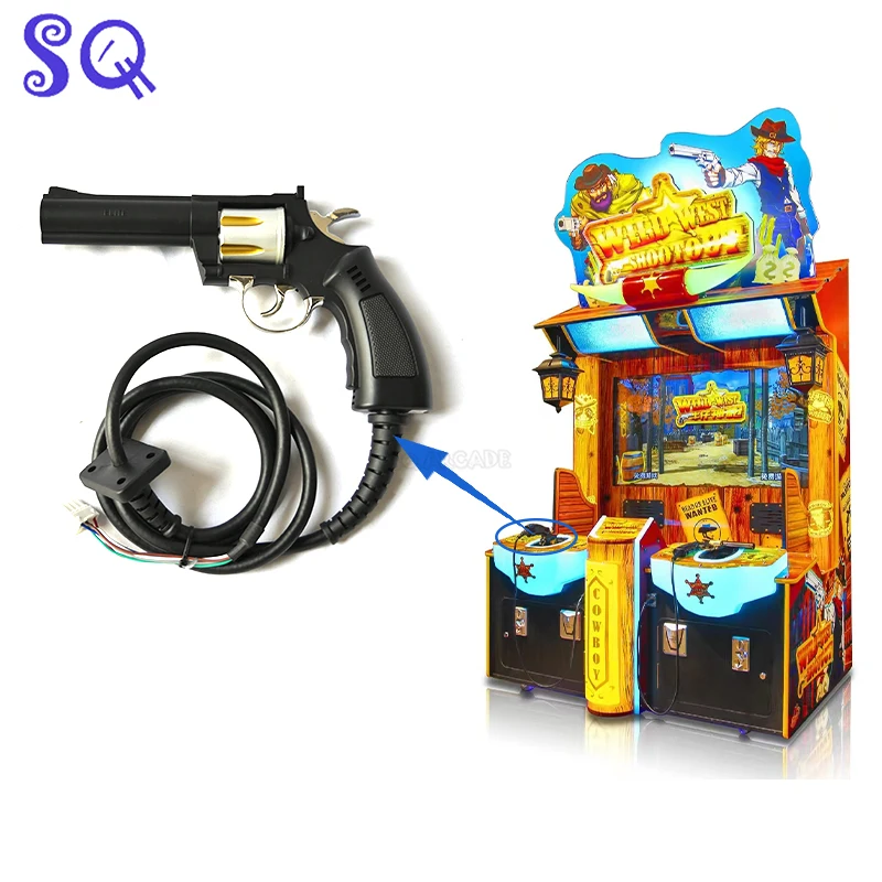 Arcade game gun coin-operated Arcade machine accessorios with cable for Wild West Shootout arcade machine
Arcade game gun coin-operated Arcade machine accessorios with cable for Wild West Shootout arcade machine