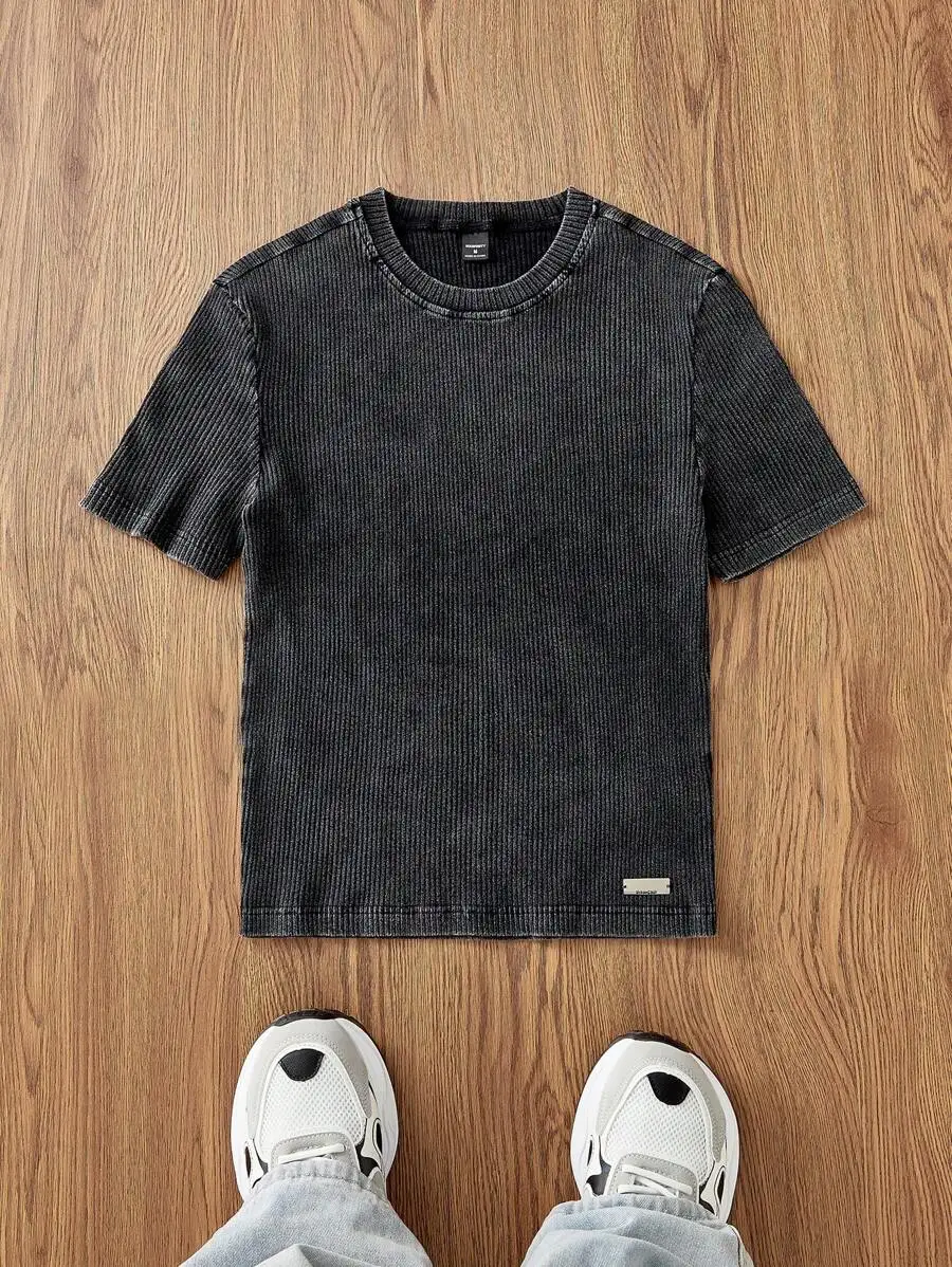 Knitted Casual Loose Fit Short Sleeve T-Shirt For Men
Knitted Casual Loose Fit Short Sleeve T-Shirt For Men