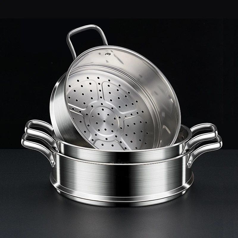 LFGB Certificated 304 Stainless Steel Steamer Thicken Rivet Fixed Durable Seafood Fish Potato Steaming Tool for Home Cooking
LFGB Certificated 304 Stainless Steel Steamer Thicken Rivet Fixed Durable Seafood Fish Potato Steaming Tool for Home Cooking