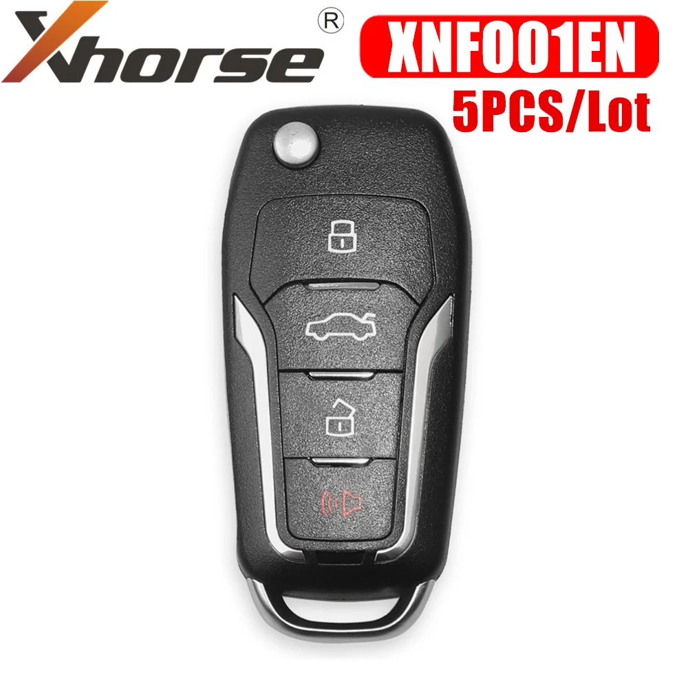 Xhorse XNFO01EN Wireless Universal Remote Key 4 Buttons For F-ord English Version 5PCS/Lot
Xhorse XNFO01EN Wireless Universal Remote Key 4 Buttons For F-ord English Version 5PCS/Lot