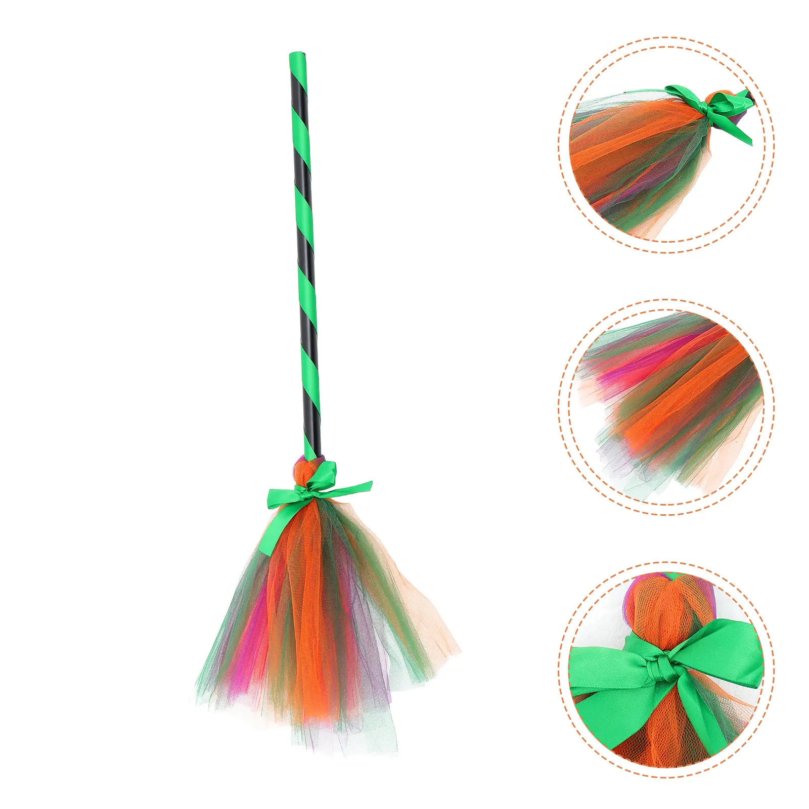 Halloween Witch Broom Premium Plastic Yarn Broom Prop for Costume Party Cosplay Masquerade Carnival Role-Play Decorative
Halloween Witch Broom Premium Plastic Yarn Broom Prop for Costume Party Cosplay Masquerade Carnival Role-Play Decorative