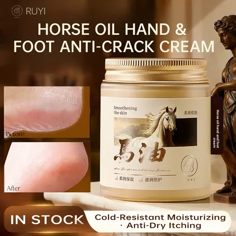 RUYI Paard Olie Crème Voet Hydraterende Anti-droge Crack Hakken Reparatie Hand Voet Moisturizer Schrale Huidverzorging ​   Speciale winterverzorging