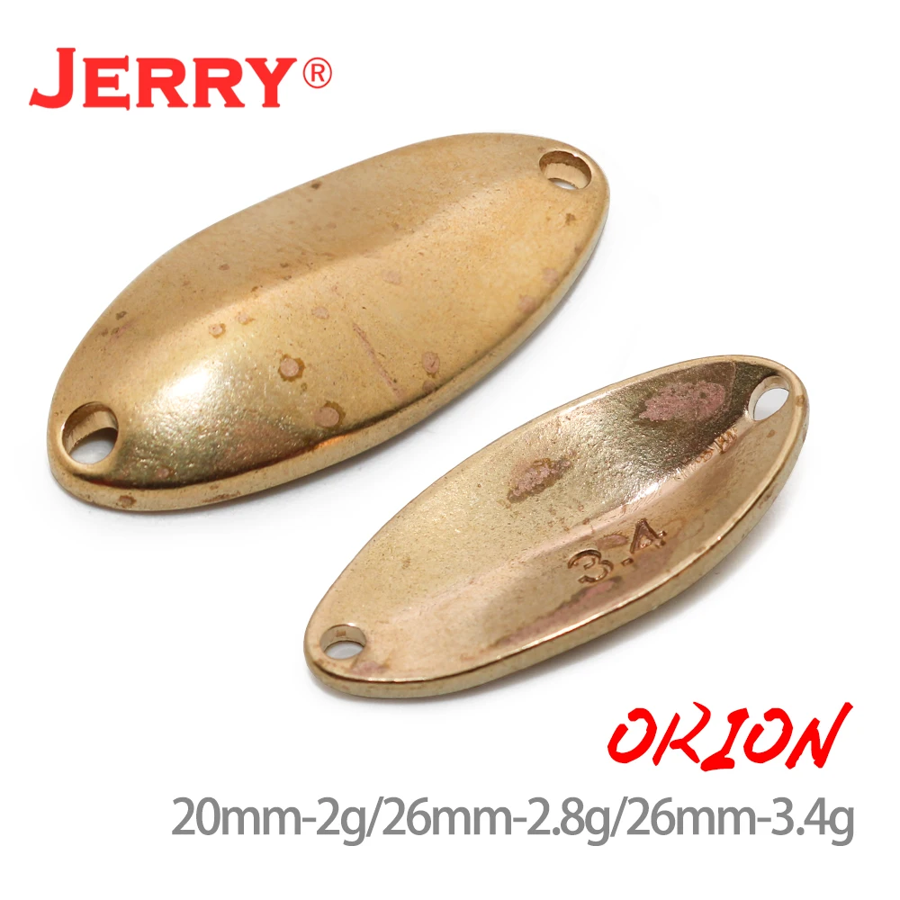 Jerry Orion 2g 2.8 3.4g Micro Spoons Fishing Lure Copper Unpainted Blank Area Trout Spoons Arealure Pesca Blinkers DIY Spoon
Jerry Orion 2g 2.8 3.4g Micro Spoons Fishing Lure Copper Unpainted Blank Area Trout Spoons Arealure Pesca Blinkers DIY Spoon