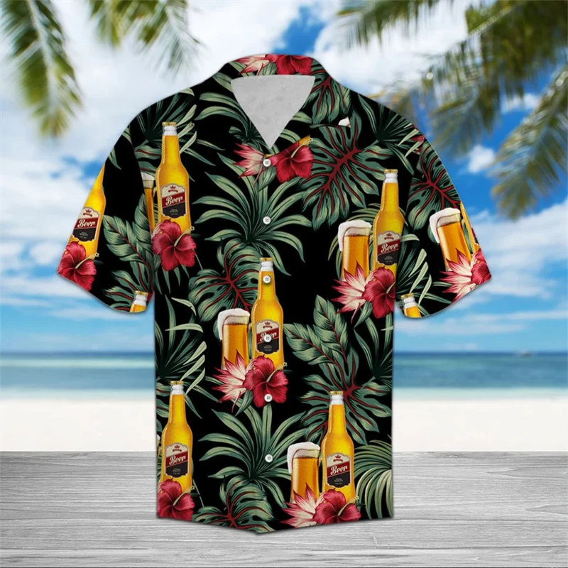 Fashion Beer Pattern Hawaiian Shirts For Men Summer Casual Holiday Vacation 3D Printed Blouses Loose Party Gift Trendy Shirt
Fashion Beer Pattern Hawaiian Shirts For Men Summer Casual Holiday Vacation 3D Printed Blouses Loose Party Gift Trendy Shirt