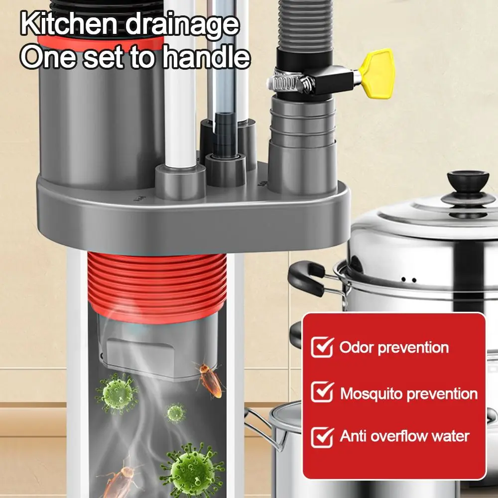 Адаптер сливной трубы для раковины с защитой от запаха, 5 в 1, многофункциональный разъем для водопроводной трубы для посудомоечной машины, универсальное уплотнительное кольцо
Адаптер сливной трубы для раковины с защитой от запаха, 5 в 1, многофункциональный разъем для водопроводной трубы для посудомоечной машины, универсальное уплотнительное кольцо
