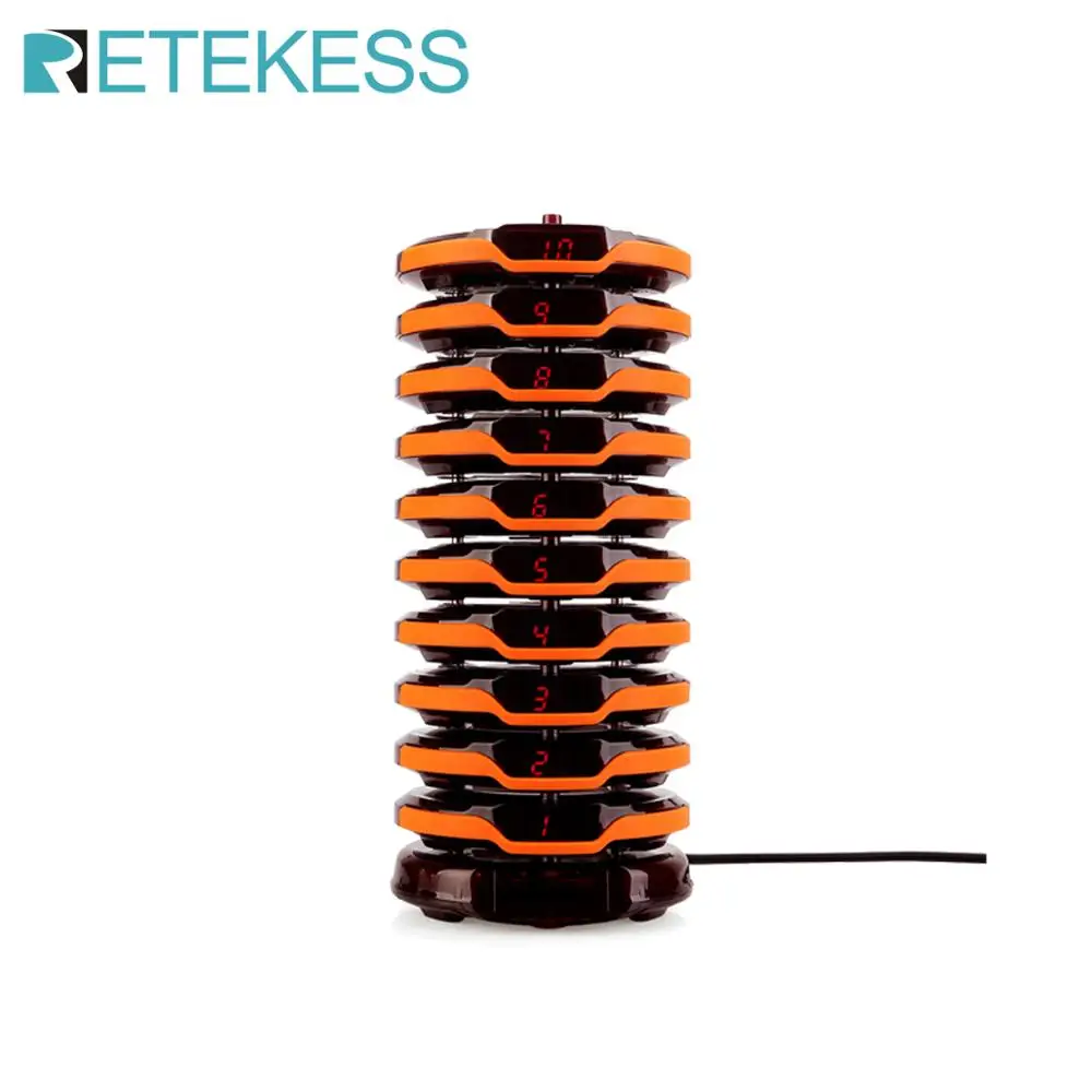 Retekess 10pcs Coaster Pager Receiver + 1 Charging Base For TD156 Restaurant Pager Wireless Calling System For Church Clinic
Retekess 10pcs Coaster Pager Receiver + 1 Charging Base For TD156 Restaurant Pager Wireless Calling System For Church Clinic