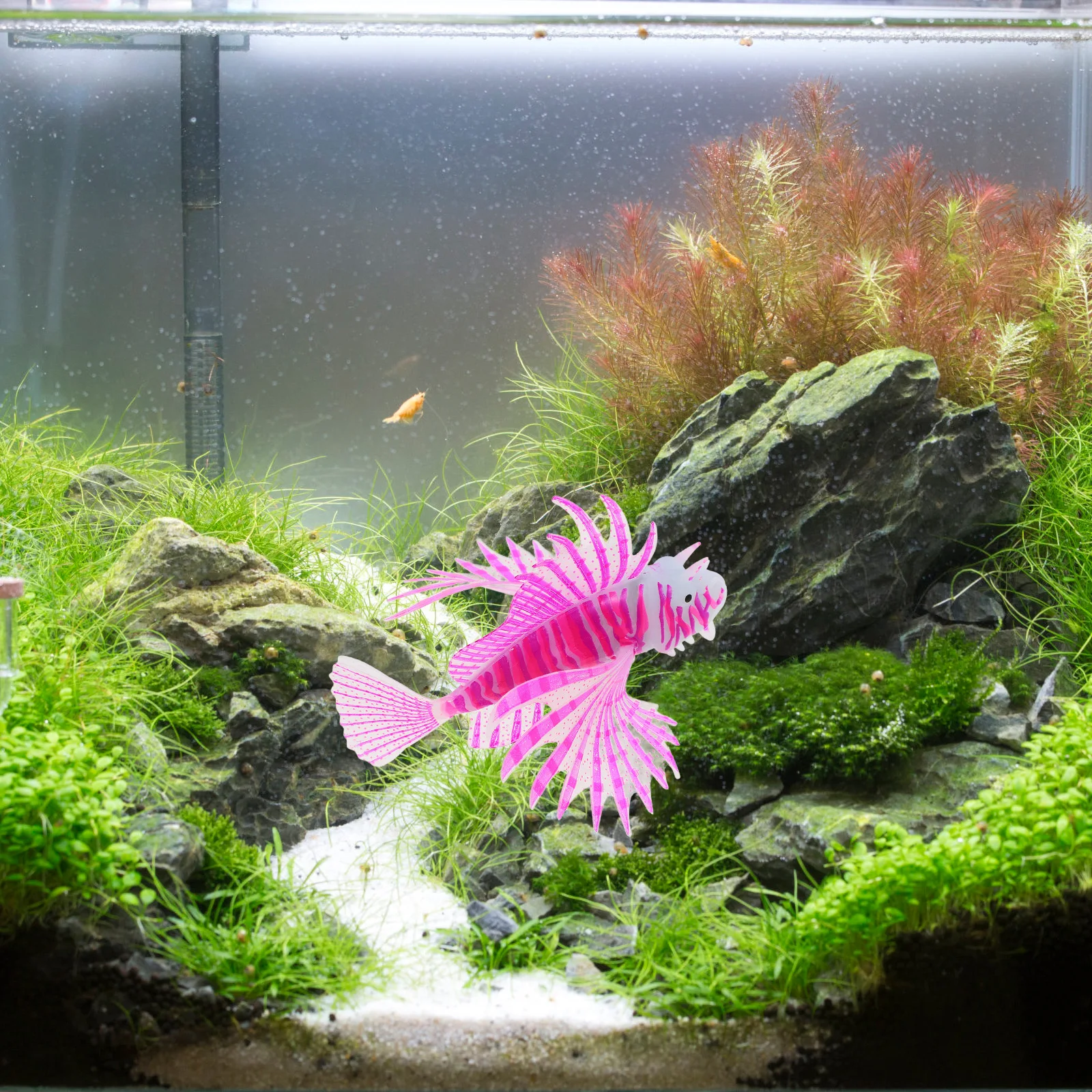 Glow in Dark Lionfish Decoration Colorful Aquarium Supplies Realistic Fake Fish Tank Decor Plastic Toys Luminous Silicone 3D
Glow in Dark Lionfish Decoration Colorful Aquarium Supplies Realistic Fake Fish Tank Decor Plastic Toys Luminous Silicone 3D