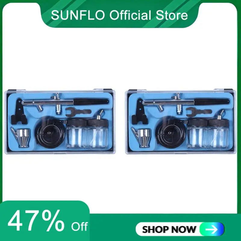 SUNFLO 2X Siphon Feed Dual Action 0.35Mm Airbrush Kit Spray Tool Air Brush For Makeup Cake Art Painting Temporary Body
SUNFLO 2X Siphon Feed Dual Action 0.35Mm Airbrush Kit Spray Tool Air Brush For Makeup Cake Art Painting Temporary Body