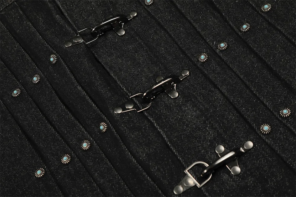 Mens Jacket Punk Vintage Streetwear Black Denim Short Coat Metal Buckle Studded Design Pleated Detail Retro Cool Hip Hop Fashion 25 Sc5877f0a101f4750aafbaf8a646ec3f36