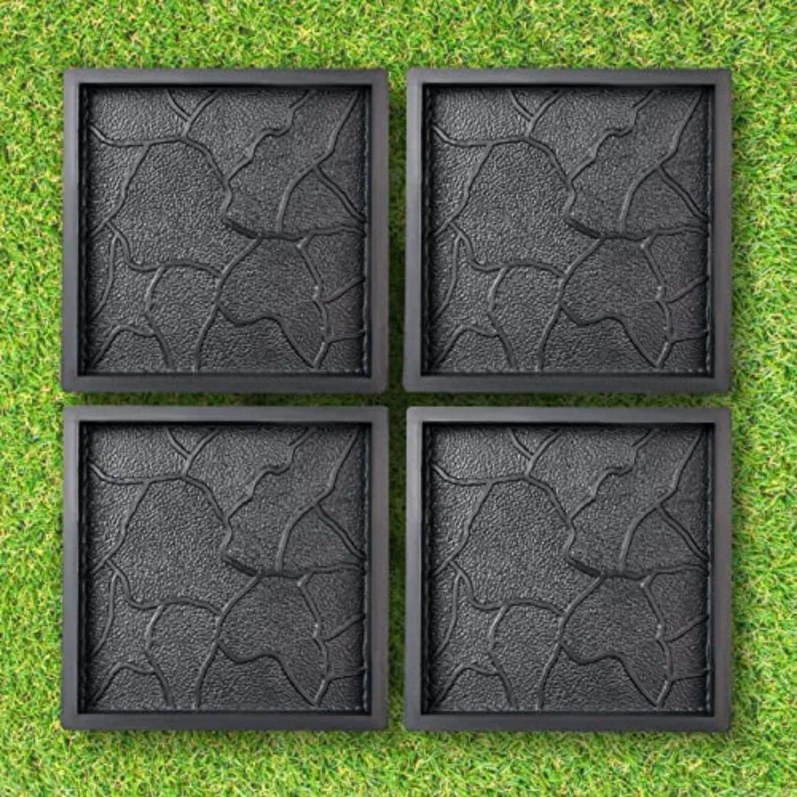 Plastic Molds Concrete Set Patio Paving Mold 4 pcs - Big Large Pathmaker Precast Concrete Molds and Forms Stampcrete for Walkwa
Plastic Molds Concrete Set Patio Paving Mold 4 pcs - Big Large Pathmaker Precast Concrete Molds and Forms Stampcrete for Walkwa