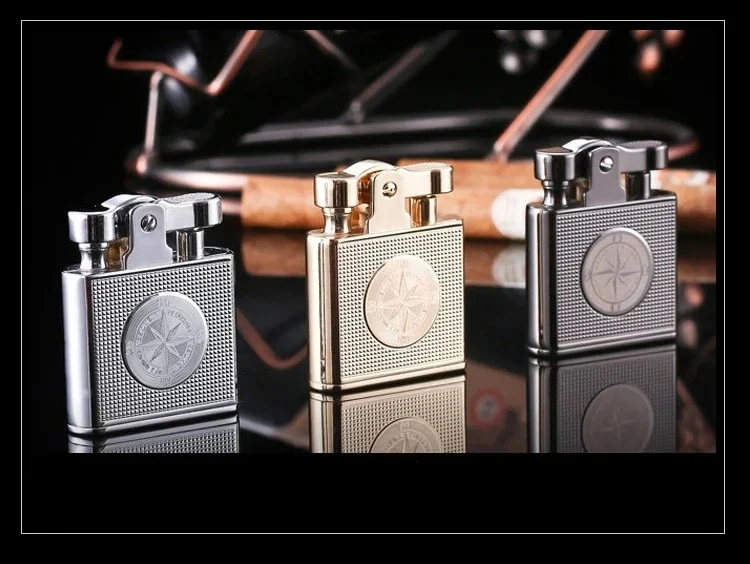 New Windproof Retro Brass Cigar Lighter Cigar Lighter Men Smoking Accessories Gadget Metal Luxury EDC Lighter Waterproof
New Windproof Retro Brass Cigar Lighter Cigar Lighter Men Smoking Accessories Gadget Metal Luxury EDC Lighter Waterproof