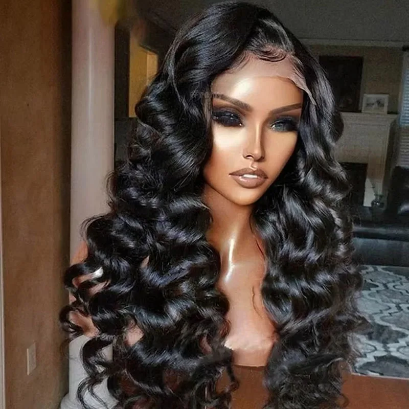 Curly 300 Density Loose Wave HD 13x6 Lace Front Human Hair Wigs Black Wig Brazilian Transparent 13x4 Lace Frontal Wig For Women
Curly 300 Density Loose Wave HD 13x6 Lace Front Human Hair Wigs Black Wig Brazilian Transparent 13x4 Lace Frontal Wig For Women