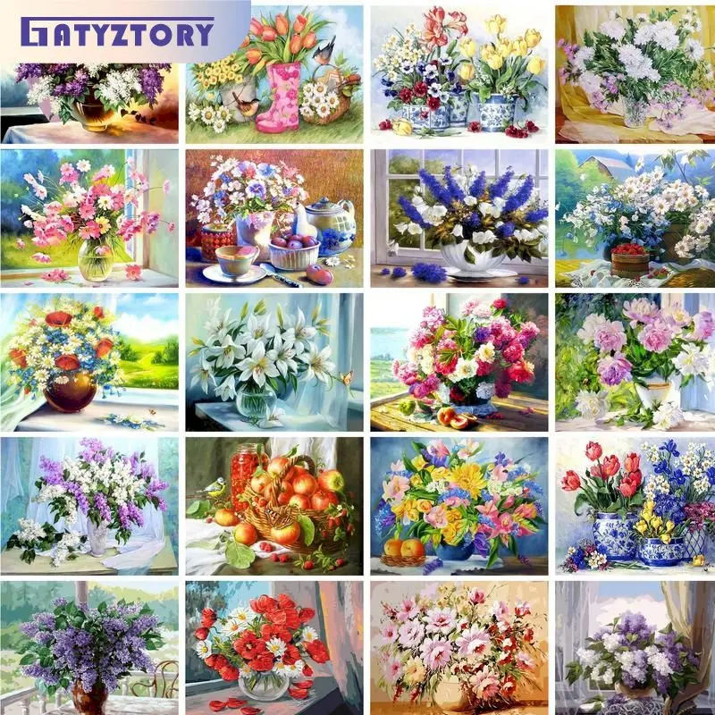 GATYZTORY Diy Frame Acrylic Paint Flower DIY Painting By Numbers Modern Wall Art Picture Unique Gift For Home Decor Arts
GATYZTORY Diy Frame Acrylic Paint Flower DIY Painting By Numbers Modern Wall Art Picture Unique Gift For Home Decor Arts