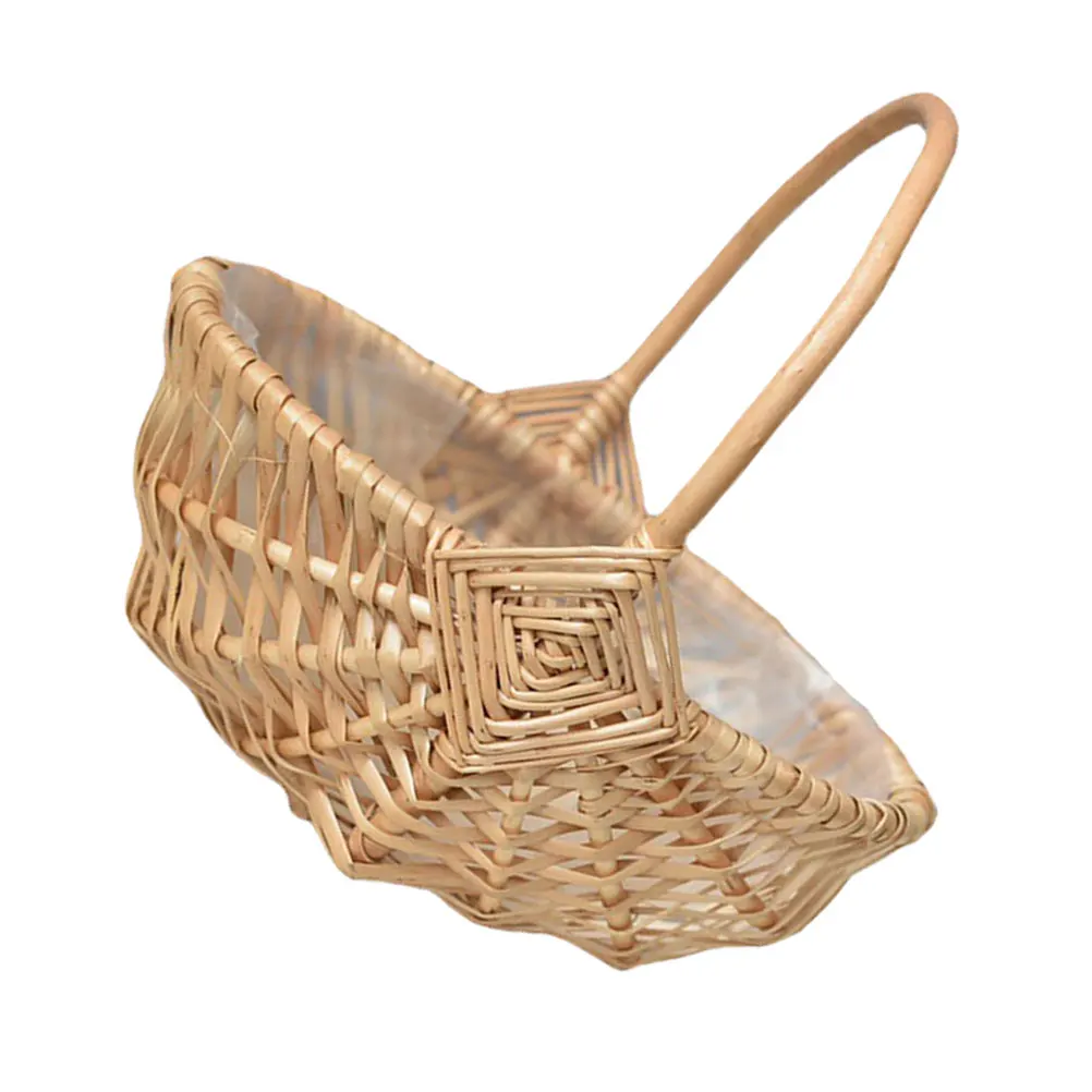 Hand Woven Flower Natural Wicker Holder For Home Wedding Decor Storage Multipurpose Small Basket With Handle Decorative
Hand Woven Flower Natural Wicker Holder For Home Wedding Decor Storage Multipurpose Small Basket With Handle Decorative