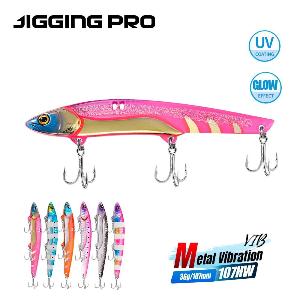 JIGGING PRO 107mm 36g VIB Lure Sea Fishing Hard Baits Vibe Fishing Lures Saltwater Kingfish Amberjack Tuna
JIGGING PRO 107mm 36g VIB Lure Sea Fishing Hard Baits Vibe Fishing Lures Saltwater Kingfish Amberjack Tuna