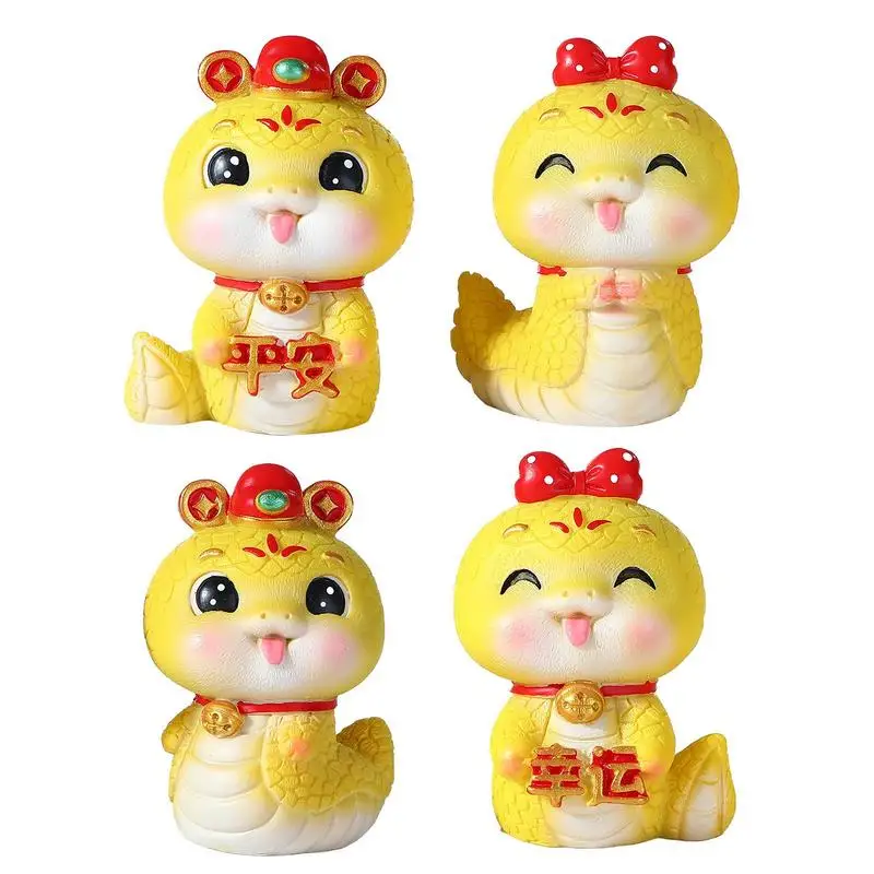 Chinese New Year Snake Figurine Cartoon Animal Resin Statue Year of The Snake Ornaments 2025 Lunar New Year Statue Home Decor
Chinese New Year Snake Figurine Cartoon Animal Resin Statue Year of The Snake Ornaments 2025 Lunar New Year Statue Home Decor