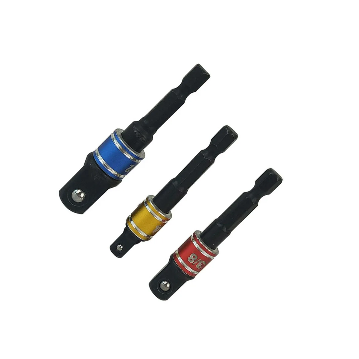 3Pcs Safety Belt Bead Socket Adapter Set Color-Coded Rings Hex Shank for Drill Impact Wrench Power Tools Extension
3Pcs Safety Belt Bead Socket Adapter Set Color-Coded Rings Hex Shank for Drill Impact Wrench Power Tools Extension
