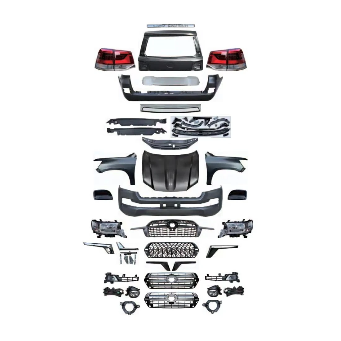 yzhgb2008-2015 Land Cruiser Performance Parts Body Kit Bumper Logo Fog Light Tail Upgrade 2016 Land Cruiser Body Parts
yzhgb2008-2015 Land Cruiser Performance Parts Body Kit Bumper Logo Fog Light Tail Upgrade 2016 Land Cruiser Body Parts