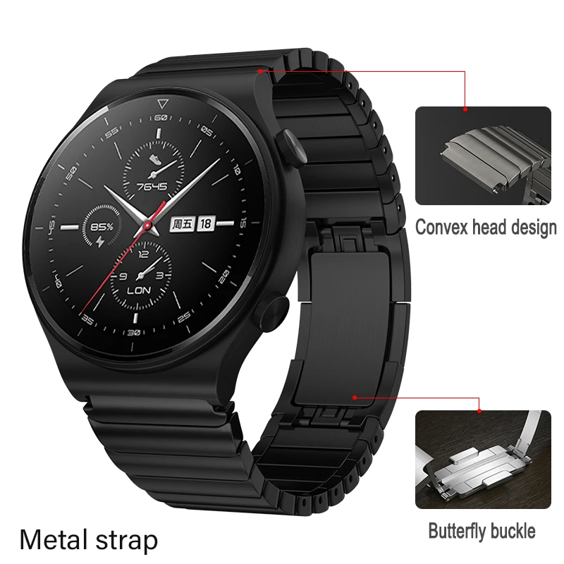 Металлический браслет для Huawei Watch 3/GT2 Pro Samsung Watch 3, браслет из нержавеющей стали для Amazfit GTR/Stratos, 22 мм
Металлический браслет для Huawei Watch 3/GT2 Pro Samsung Watch 3, браслет из нержавеющей стали для Amazfit GTR/Stratos, 22 мм