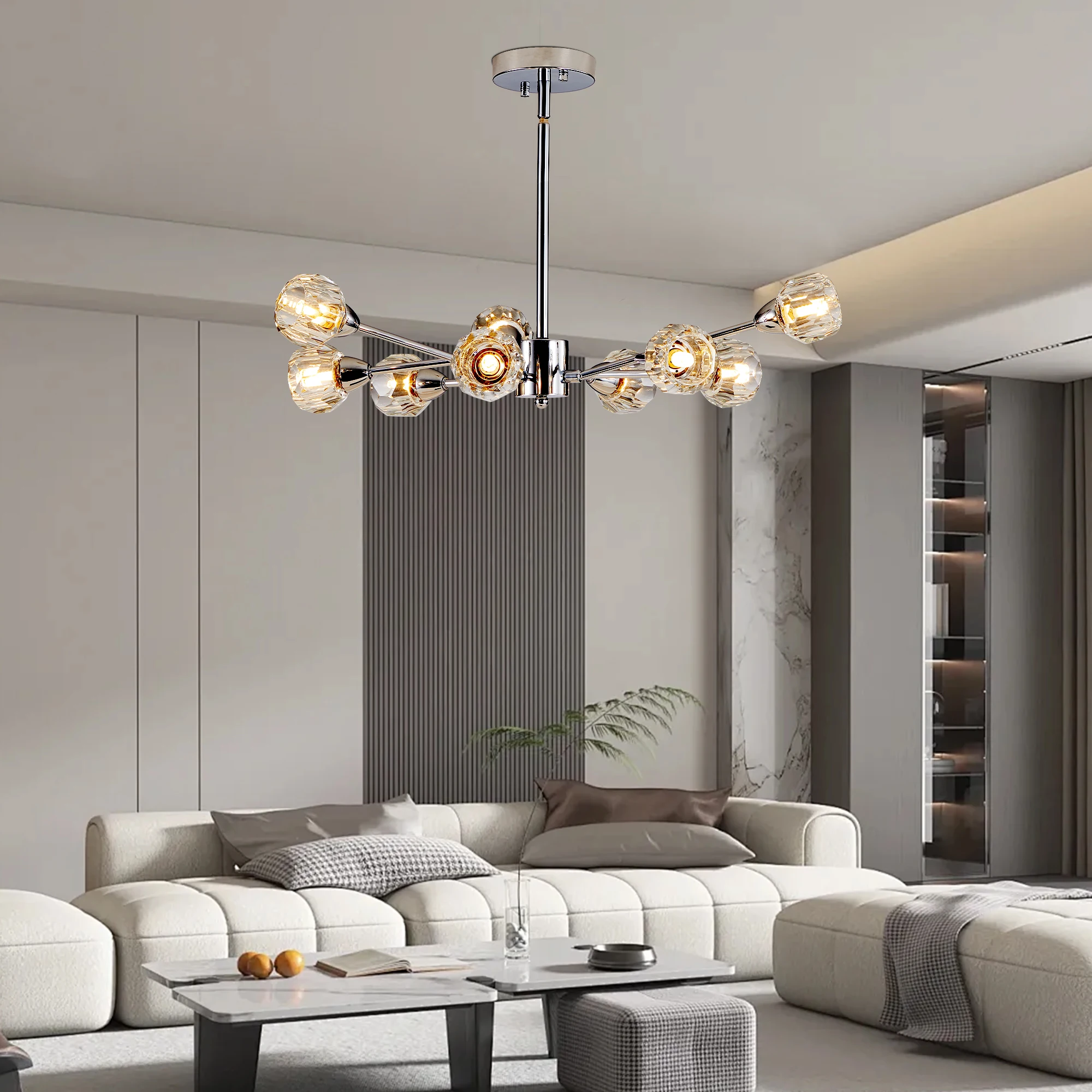Modern Crystal Chandelier 9 Lights Chrome/Golden Chandelier for Living Room Bedroom, Dining Room Chandelier Over Table
Modern Crystal Chandelier 9 Lights Chrome/Golden Chandelier for Living Room Bedroom, Dining Room Chandelier Over Table