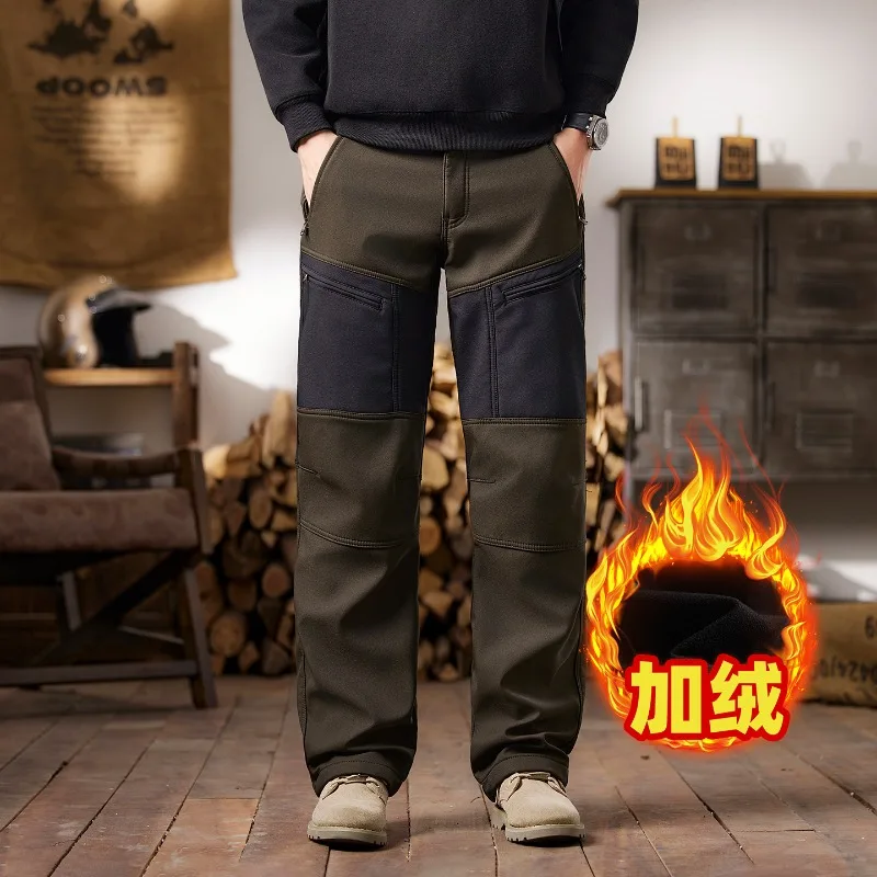 Мужские повседневные свободные уличные зимние брюки на подкладке, модные лоскутные брюки с несколькими картами, прямые брюки, рабочая одежда, брюки, мужские брюки
Мужские повседневные свободные уличные зимние брюки на подкладке, модные лоскутные брюки с несколькими картами, прямые брюки, рабочая одежда, брюки, мужские брюки