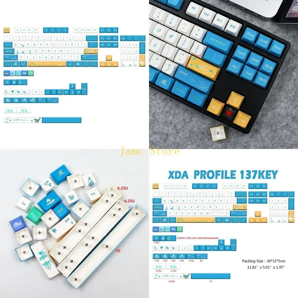 LX0B 137 Ключи Ключи Океан xda KeyCaps PBT
LX0B 137 Ключи Ключи Океан xda KeyCaps PBT