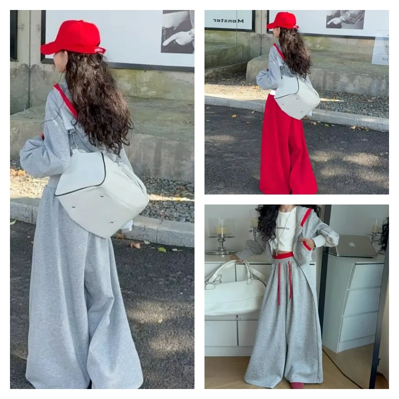 Лидер продаж, модный спортивный костюм для девочек, брюки, студенческие осенние повседневные топы с капюшоном и широкими штанинами с героями мультфильмов, комплект из 2 предметов, детская одежда
Лидер продаж, модный спортивный костюм для девочек, брюки, студенческие осенние повседневные топы с капюшоном и широкими штанинами с героями мультфильмов, комплект из 2 предметов, детская одежда