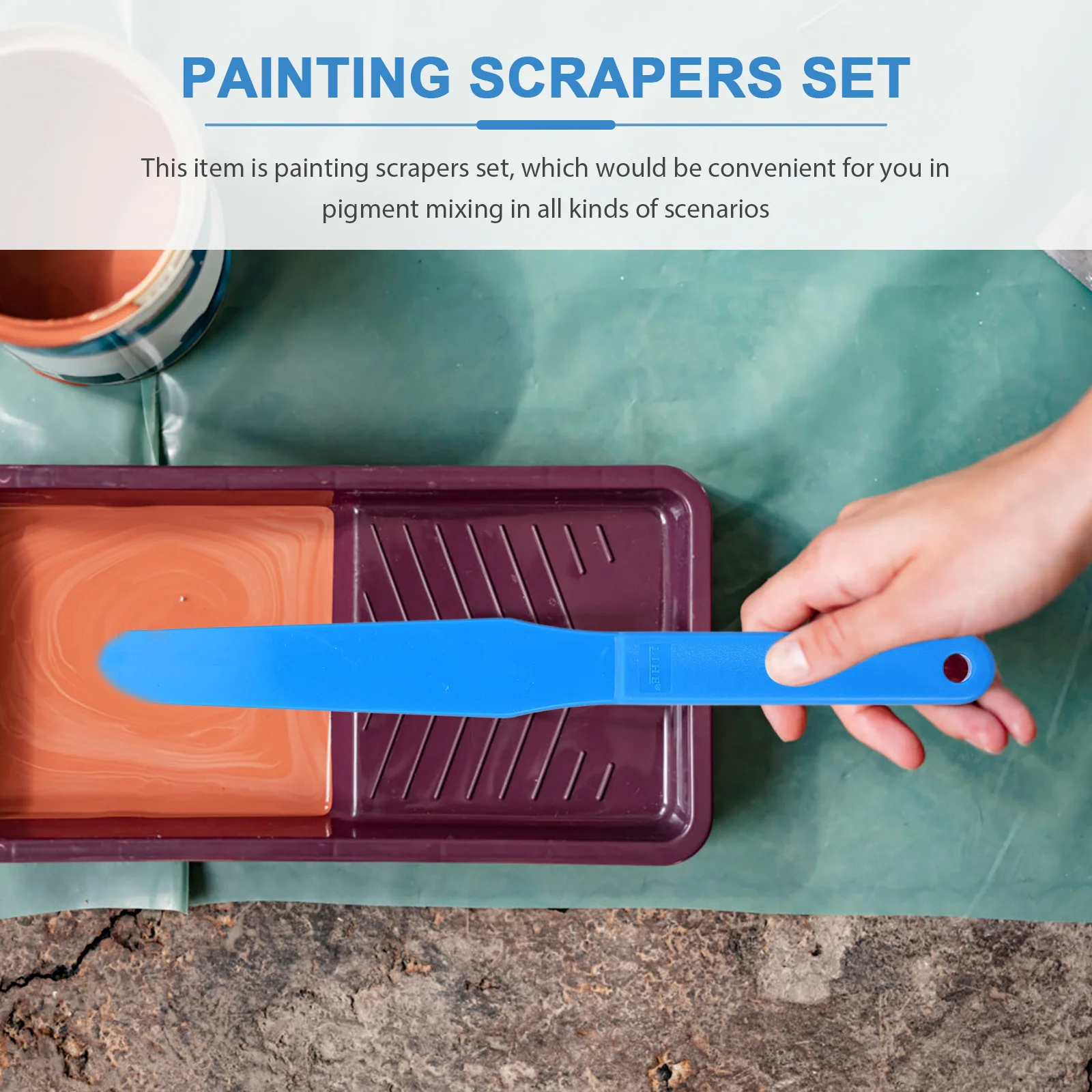 5pcs Plastic Oil Painting Spatula Lightweight Mixing Scraper For Art Supplies Color Mixing Tool Students Painting Accessories
5pcs Plastic Oil Painting Spatula Lightweight Mixing Scraper For Art Supplies Color Mixing Tool Students Painting Accessories