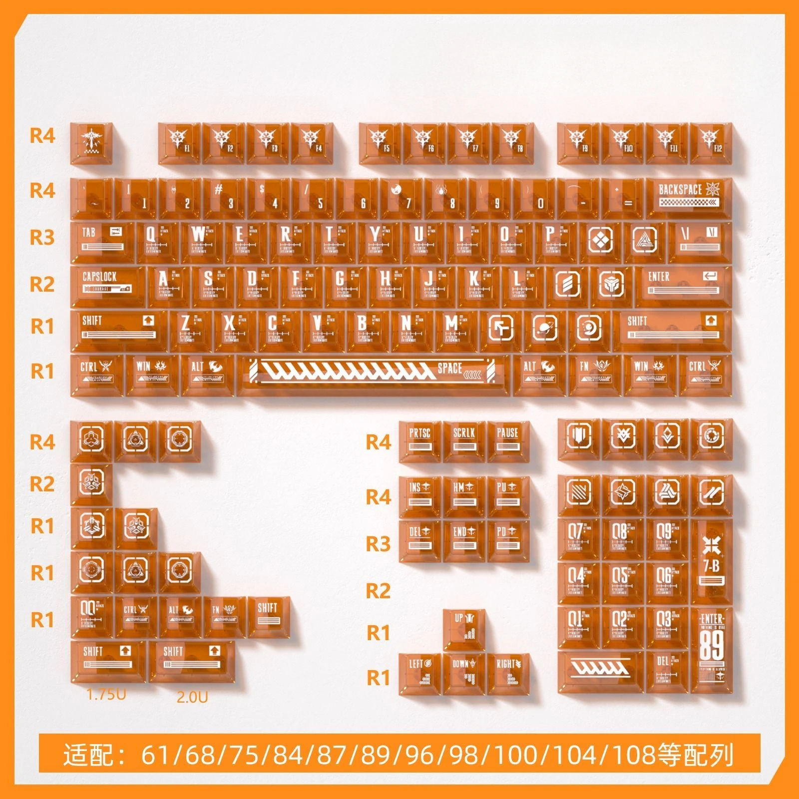 Horizon Original PC Double Spell Side Engraved Transparent Keycap Thermal Sublimation UV Process Adaptation 60 68 75 100
Horizon Original PC Double Spell Side Engraved Transparent Keycap Thermal Sublimation UV Process Adaptation 60 68 75 100
