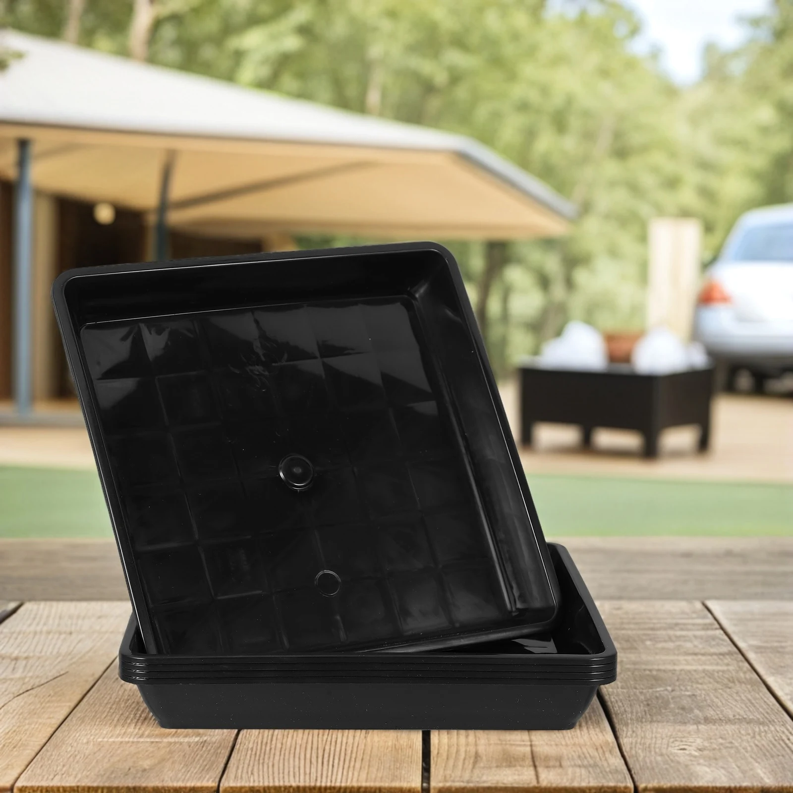 5pcs Flowerpot Trays Durable PP Plant Saucer Bottom Plates for Indoor Garden Waterproof Square Plant Pot Tray Accessories
5pcs Flowerpot Trays Durable PP Plant Saucer Bottom Plates for Indoor Garden Waterproof Square Plant Pot Tray Accessories