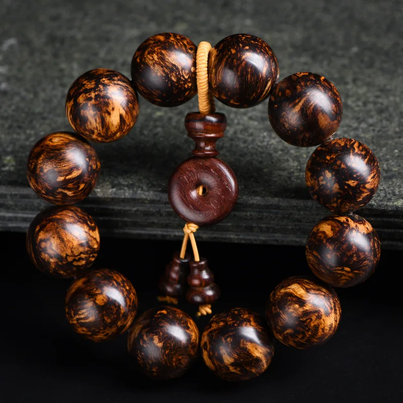 Laos Rosewood Prayer Beads Bracelet with Firework Grain and Fragrant Scent for Meditation and Collection Gifts
Laos Rosewood Prayer Beads Bracelet with Firework Grain and Fragrant Scent for Meditation and Collection Gifts