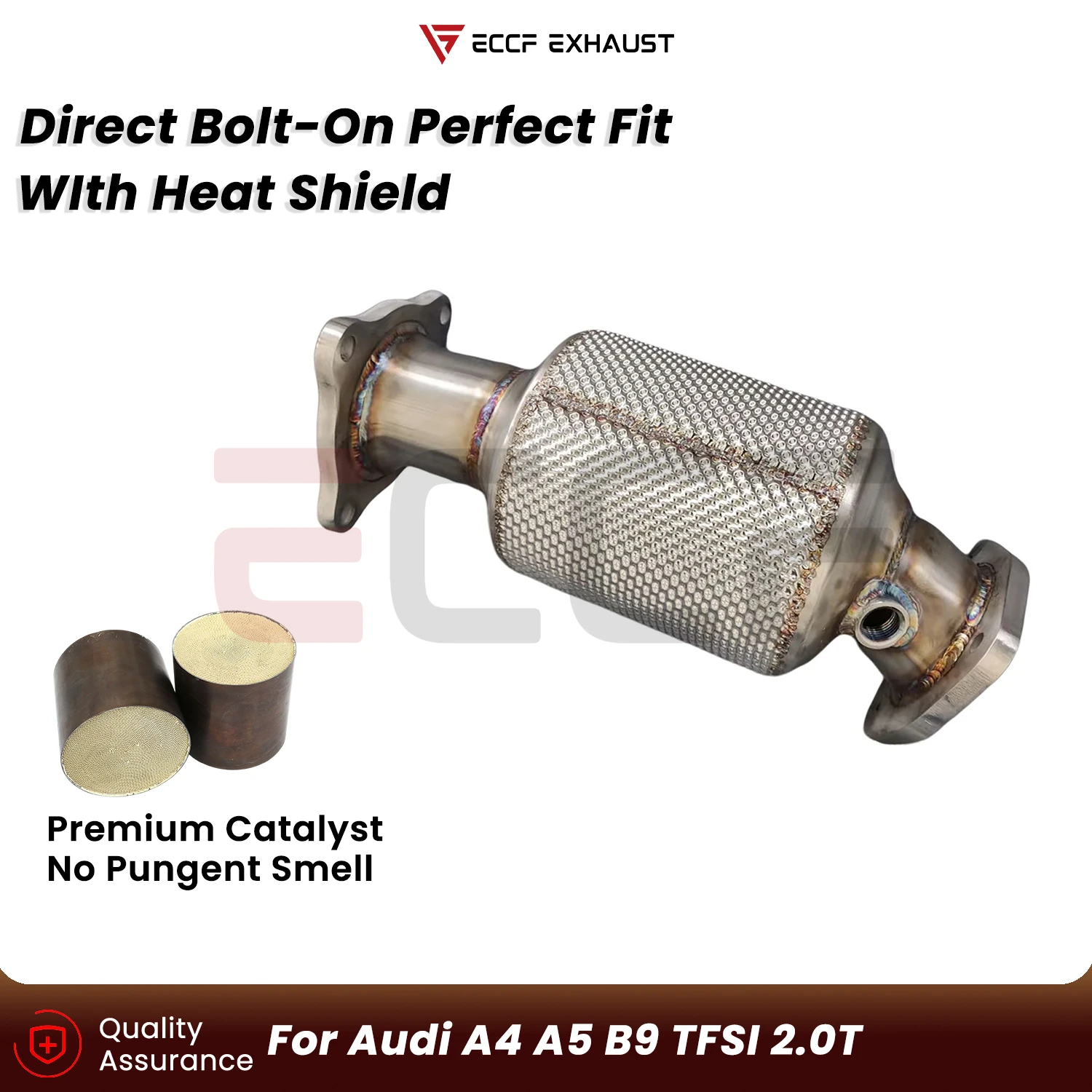 Sporty Downpipe with Heat Insulation For Audi A4 A5 B9 TFSI 2.0T Aggressive Exhaust Sound Plug and Play Upgrade Performance
Sporty Downpipe with Heat Insulation For Audi A4 A5 B9 TFSI 2.0T Aggressive Exhaust Sound Plug and Play Upgrade Performance