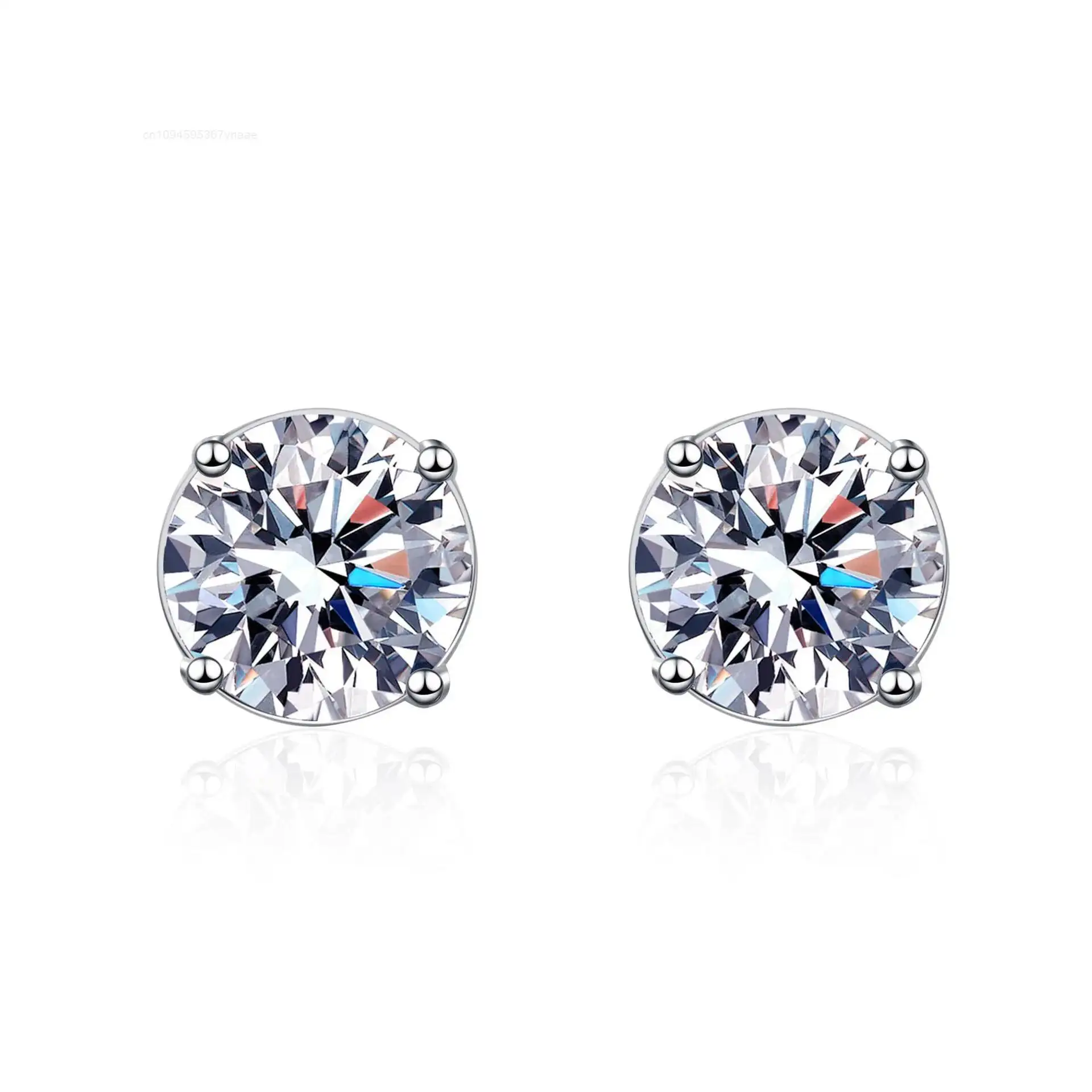 Factory Wholesale Fine Jewelry Classic Design Round Moissanite Earrings Women Ladies S925 Sterling Silver Stud Earrings
Factory Wholesale Fine Jewelry Classic Design Round Moissanite Earrings Women Ladies S925 Sterling Silver Stud Earrings