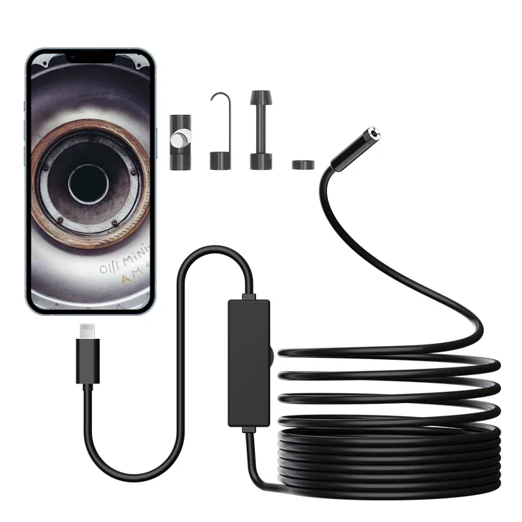 Dearsee SM8 HD 1440P Borescope Inspection Camera 8mm 5m Snake Camera Auto Repair Industrial Endoscope for IOS
Dearsee SM8 HD 1440P Borescope Inspection Camera 8mm 5m Snake Camera Auto Repair Industrial Endoscope for IOS