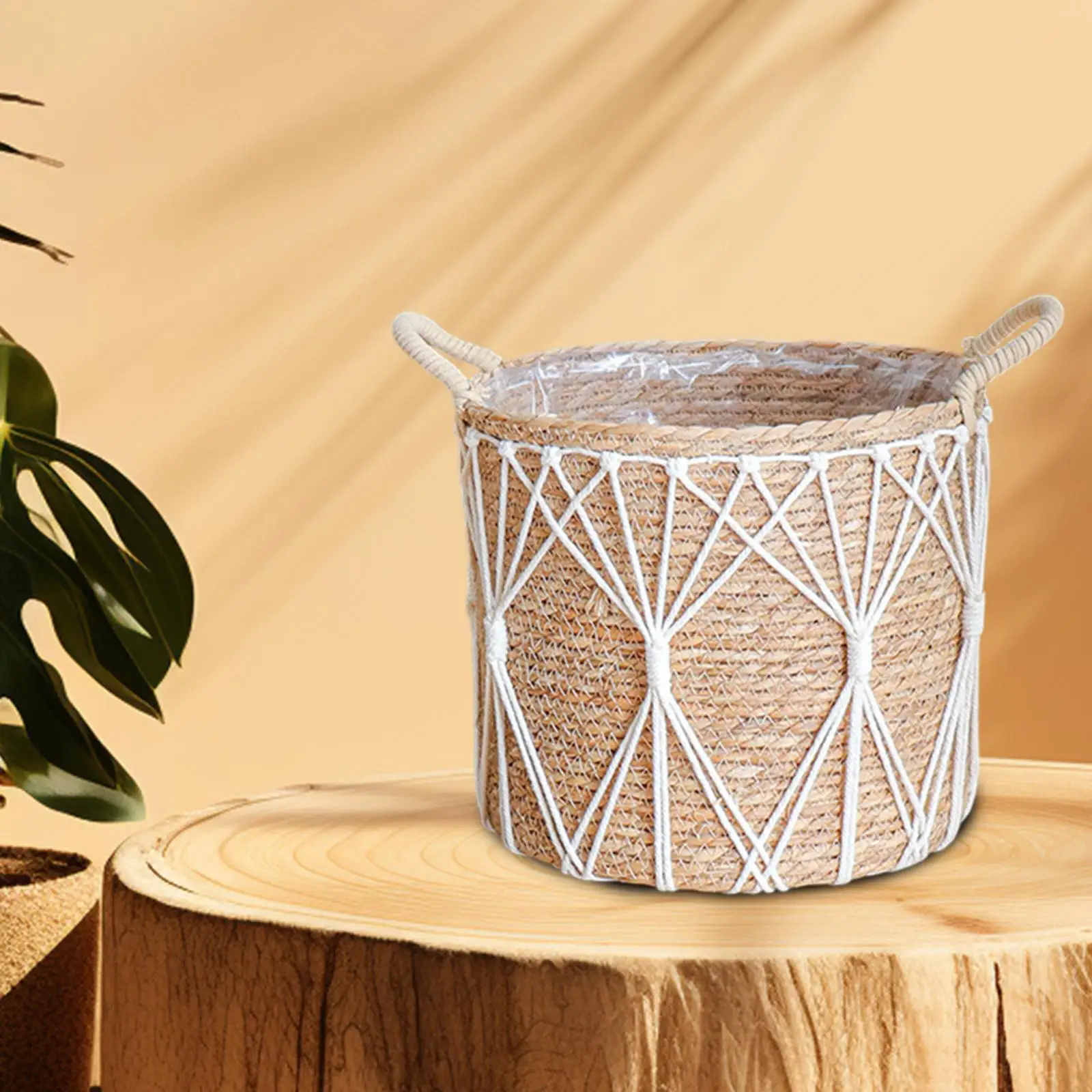 Woven Planter Basket Storage Basket Sundries Organizer Crafts Decorative Laundry
Woven Planter Basket Storage Basket Sundries Organizer Crafts Decorative Laundry