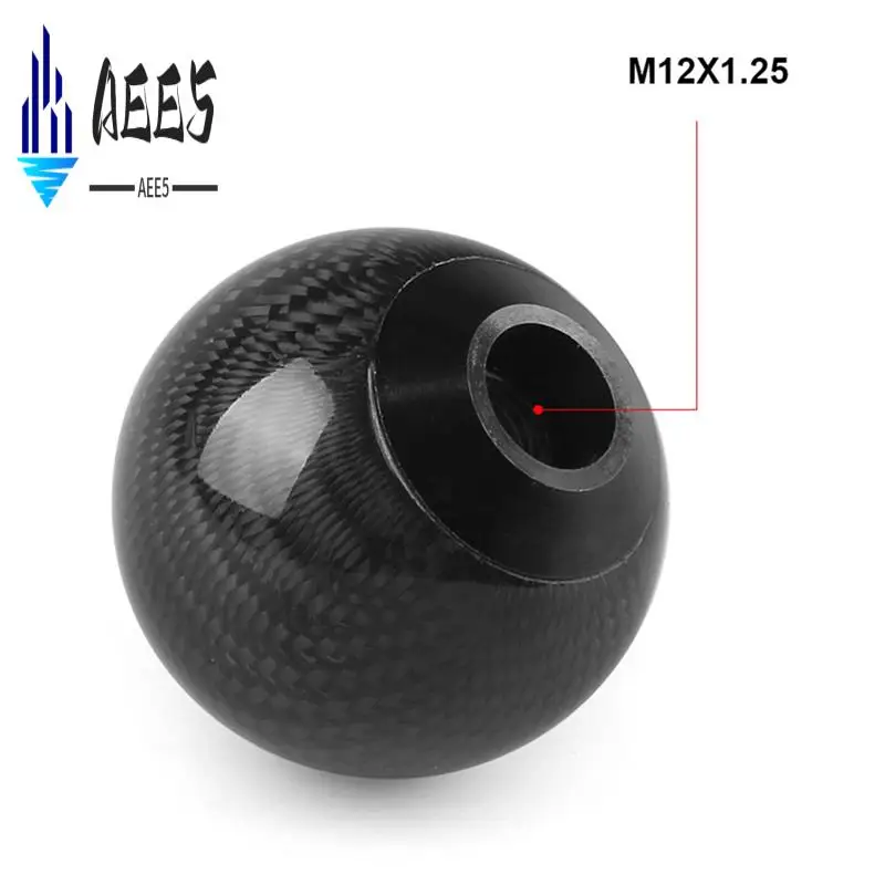 AEE5-Style Universal Carbon Fiber Manual Gear Shift Knob With 3 Adapter For Most Car Decorations Classic Round Easy To Use
AEE5-Style Universal Carbon Fiber Manual Gear Shift Knob With 3 Adapter For Most Car Decorations Classic Round Easy To Use