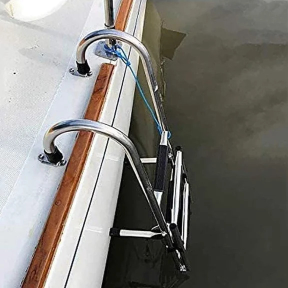 High Quality Stainless Steel Folding Boat Ladder New Condition Step Ladder for Yacht or Swimming Pool
High Quality Stainless Steel Folding Boat Ladder New Condition Step Ladder for Yacht or Swimming Pool