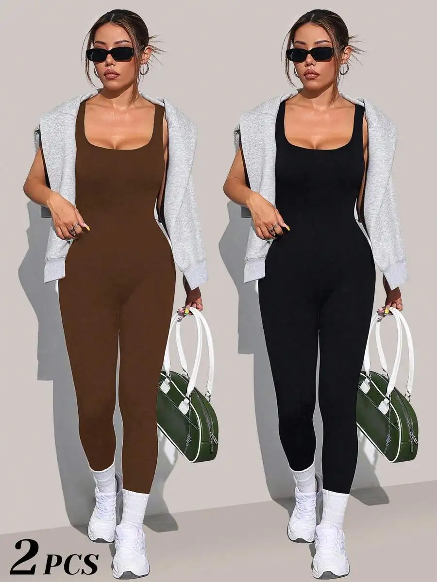 Women Shapewear Bodysuit Square Neck Seamless Ribbed One Piece Jumpsuit Sleeveless Tank Leggings
Women Shapewear Bodysuit Square Neck Seamless Ribbed One Piece Jumpsuit Sleeveless Tank Leggings