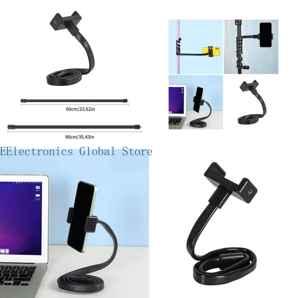 462B Flexible and Adjustable Gooseneck Phone Holder for Car, Stroller, Treadmill, 1/4 Threaded Phone Holder Cellphone Mount
462B Flexible and Adjustable Gooseneck Phone Holder for Car, Stroller, Treadmill, 1/4 Threaded Phone Holder Cellphone Mount