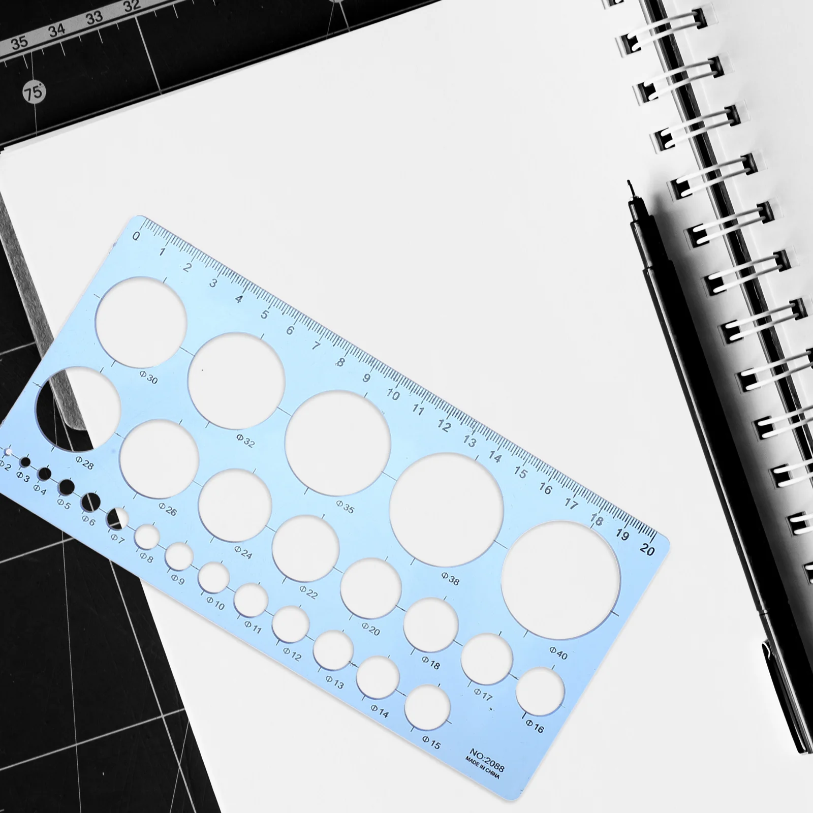 2 Pcs Round Paper Ruler Drafting Circle Stencils for Drawing Rulers Quilting Dots Tool
2 Pcs Round Paper Ruler Drafting Circle Stencils for Drawing Rulers Quilting Dots Tool