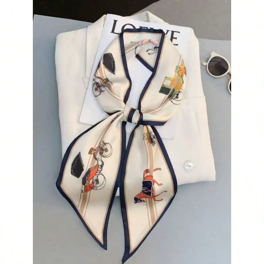 1pc Women Carriage Print Fashion Style Silk Scarf Bandana,Skinny Scarf,Head Band Ideal For Dressing Up Your Look Silk Scarves
1pc Women Carriage Print Fashion Style Silk Scarf Bandana,Skinny Scarf,Head Band Ideal For Dressing Up Your Look Silk Scarves