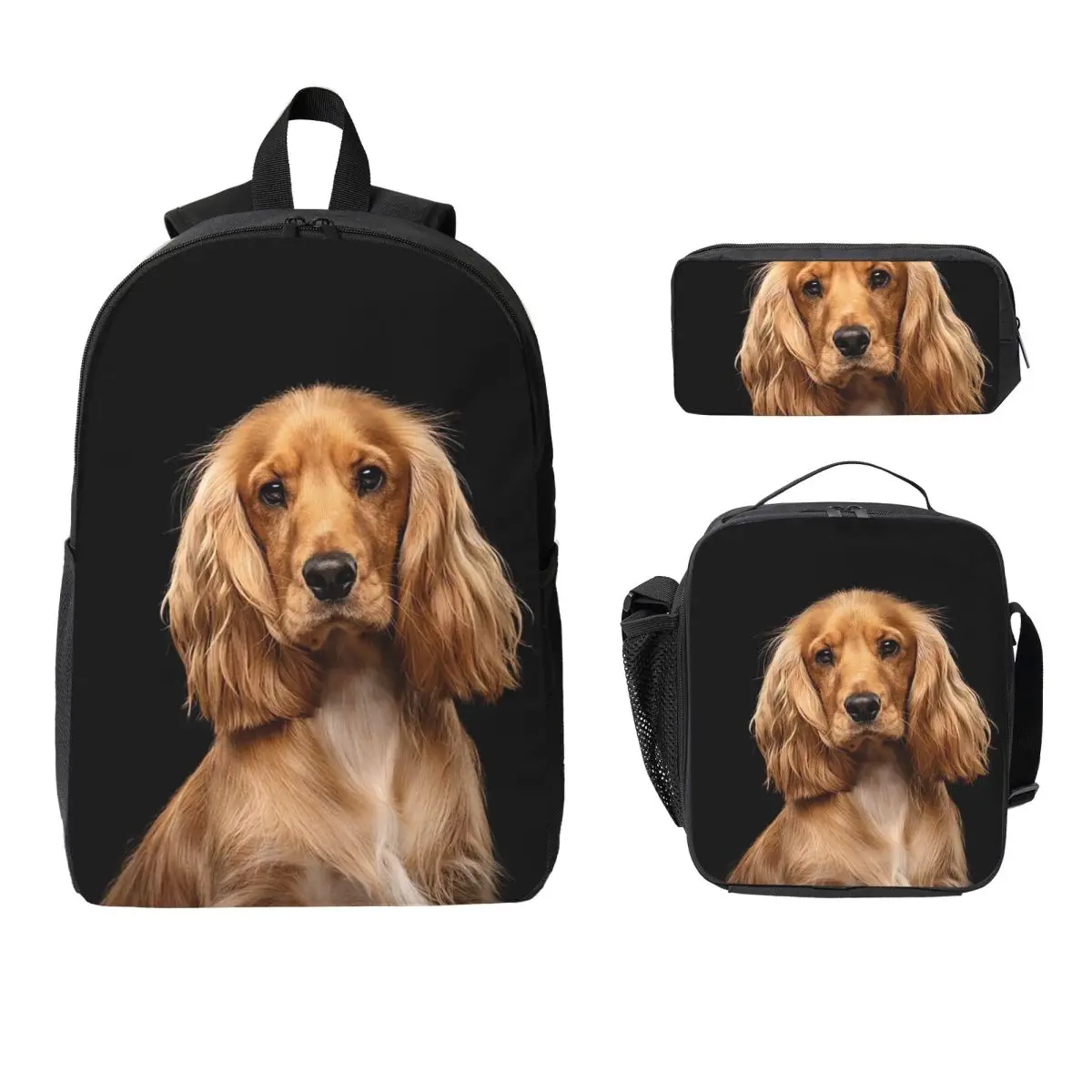 English Cocker Spaniel Dog Animal Backpack Student Boys Girl BookBag School Bag Shoulder Bag 3ps Insulated Lunch Bag Pencil Case 
English Cocker Spaniel Dog Animal Backpack Student Boys Girl BookBag School Bag Shoulder Bag 3ps Insulated Lunch Bag Pencil Case