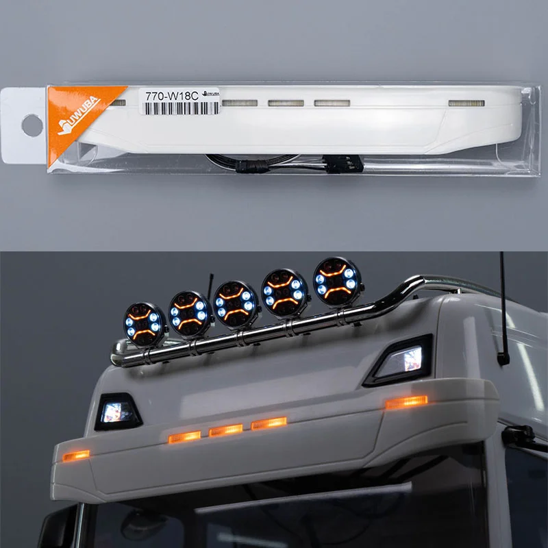 1/14 RC Truck LED Sun Visor Light Roof Lamp for SCANIA Tamiya 770S 6X4 56368 8X4 56371 Car upgrade Accessories
1/14 RC Truck LED Sun Visor Light Roof Lamp for SCANIA Tamiya 770S 6X4 56368 8X4 56371 Car upgrade Accessories