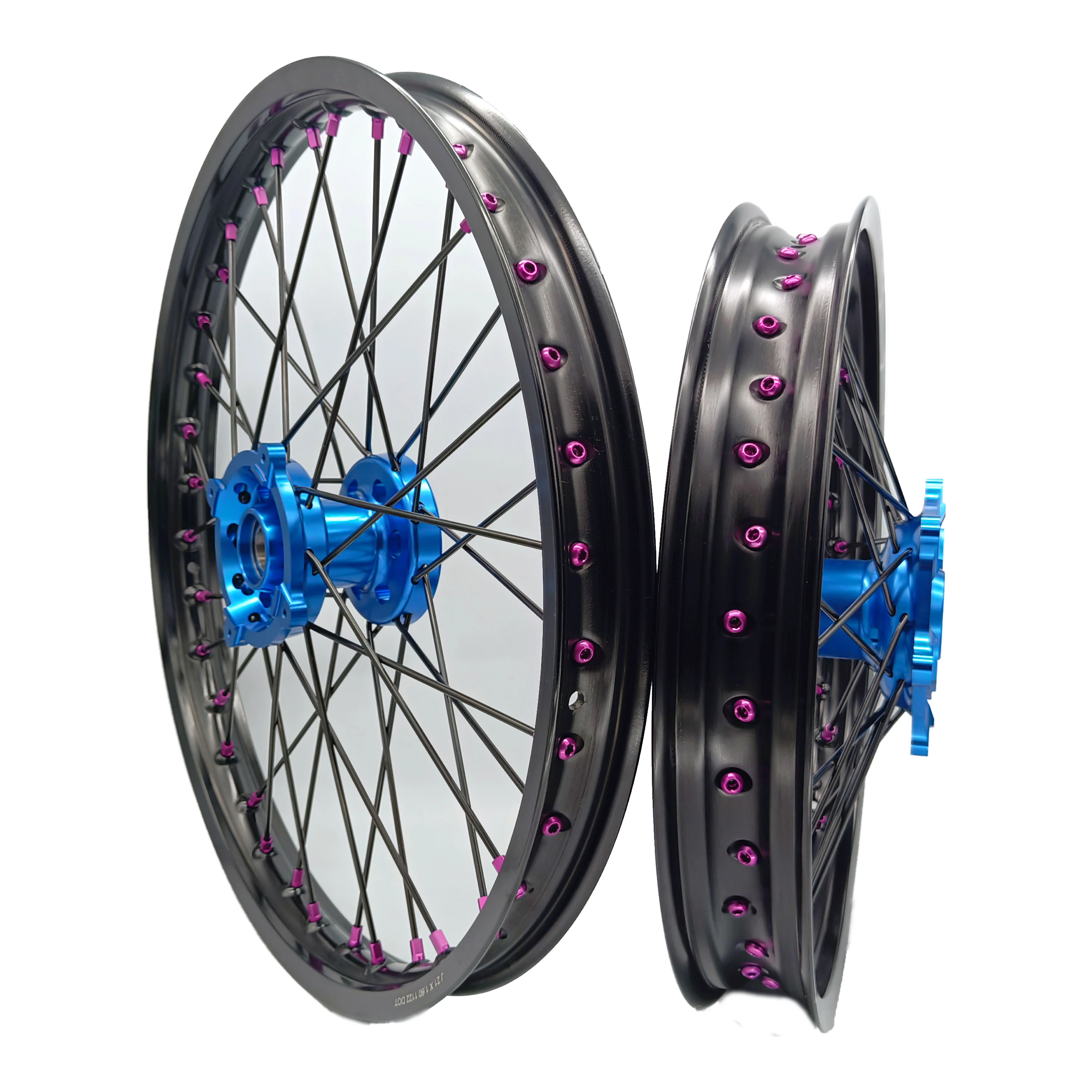 18 19 21 Inch Black Rims Blue Hub Motocross Motorcycle Spokes Wheels for RMZ 250 450
18 19 21 Inch Black Rims Blue Hub Motocross Motorcycle Spokes Wheels for RMZ 250 450