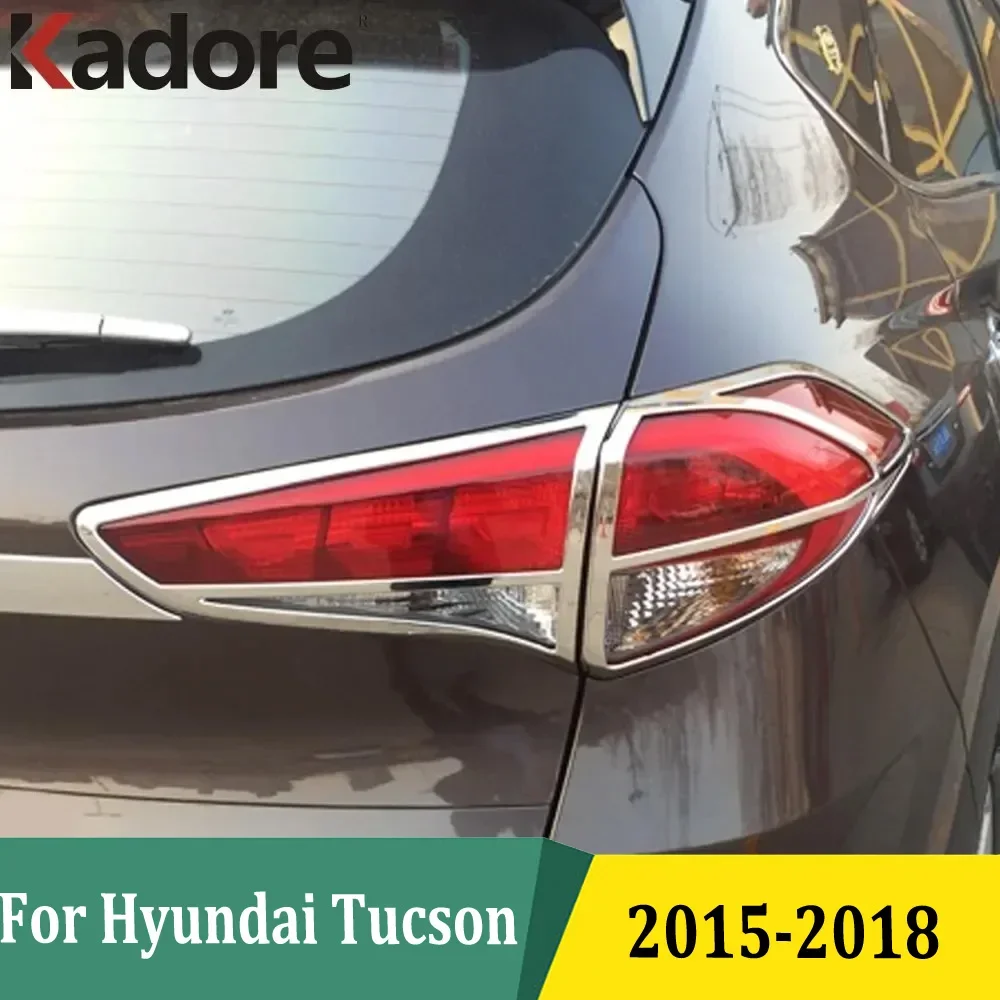 For Hyundai Tucson 2015-2017 2018 Chrome Rear Lights Lamp Cover Taillight Protector Trim Sticker Exterior Accessories Styling
For Hyundai Tucson 2015-2017 2018 Chrome Rear Lights Lamp Cover Taillight Protector Trim Sticker Exterior Accessories Styling