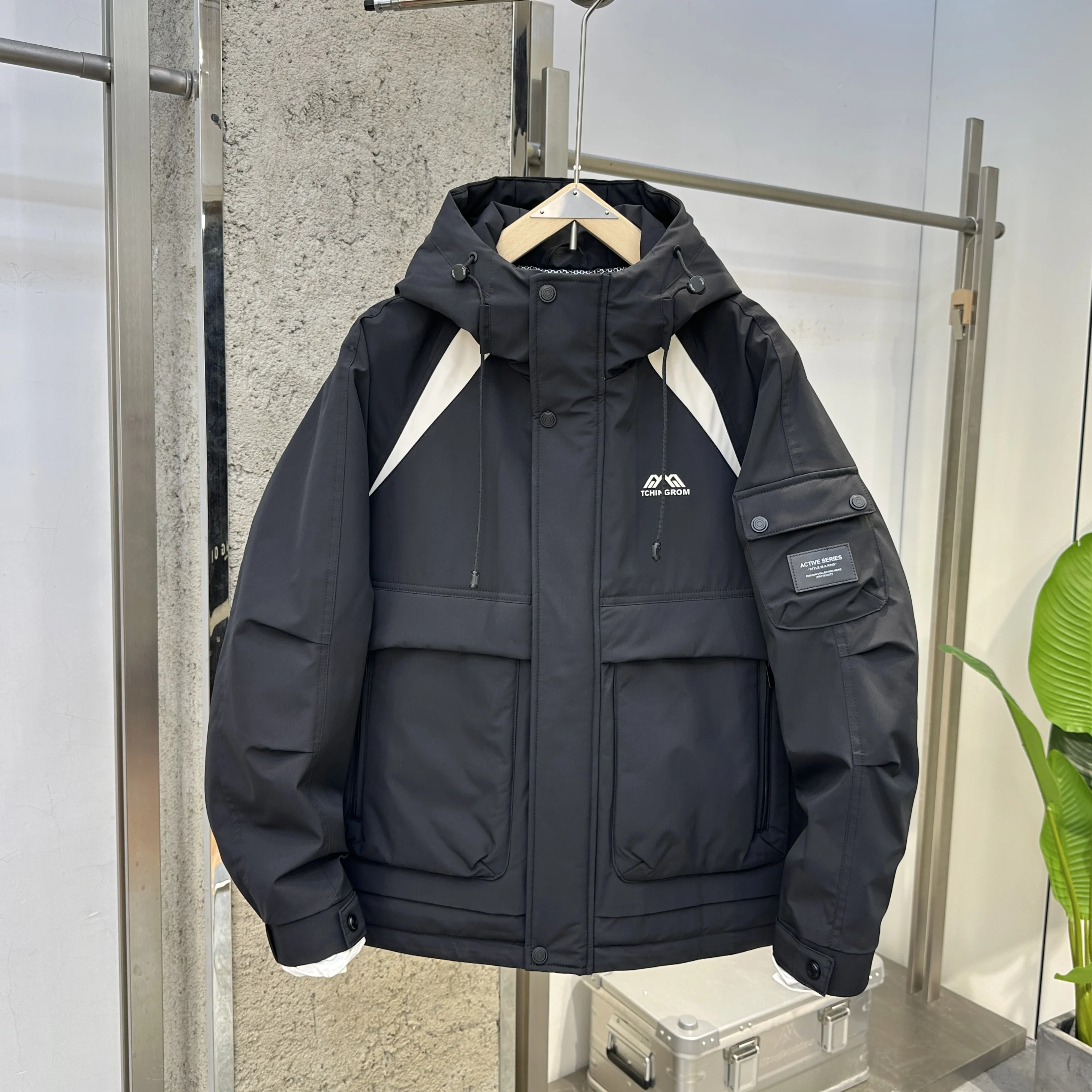 Мужская утепленная осенне-зимняя куртка с капюшоном из хлопка, легкая повседневная рабочая одежда, тонкое хлопковое пальто с полиэстеровым наполнителем
Мужская утепленная осенне-зимняя куртка с капюшоном из хлопка, легкая повседневная рабочая одежда, тонкое хлопковое пальто с полиэстеровым наполнителем