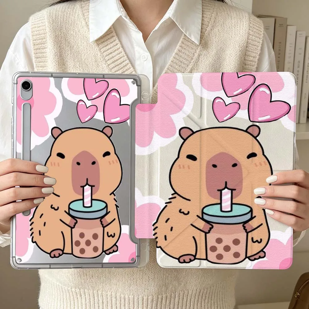 Cartoon Capybara Bubble Tea For Samsung Galaxy Tab S6 S7 S8 S9 S10 A8 A9 A11 Lite FE Plus 3Y Tablet Case Soft
Cartoon Capybara Bubble Tea For Samsung Galaxy Tab S6 S7 S8 S9 S10 A8 A9 A11 Lite FE Plus 3Y Tablet Case Soft